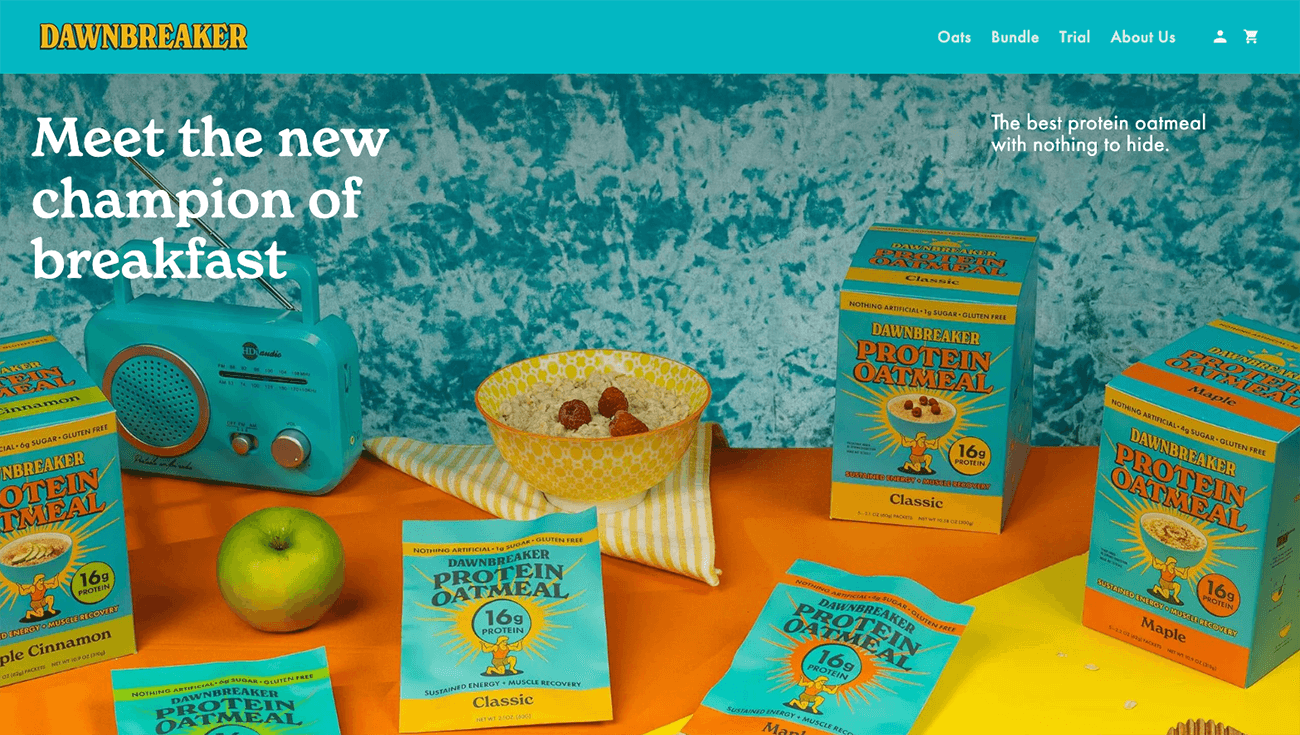 Dawnbreaker - A sneak peek of the Dawnbreaker website, showcasing its unique design and user-friendly interface.