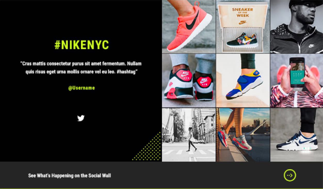 Nike NYC Internal Blog Site - A snapshot of the Nike NYC Internal Blog Site, highlighting its layout and visual appeal.