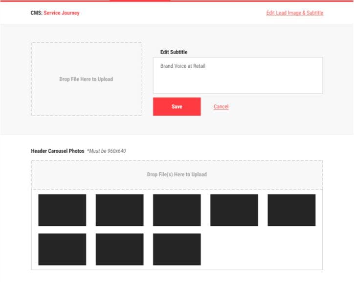 Nike Social Wall CMS - Another perspective of the Nike Social Wall CMS, emphasizing its role in showcasing dynamic content.